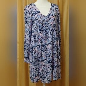 NWOT Simply Southern Women's pastels Long-sleeve dress. Size Medium